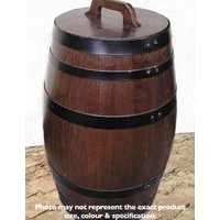 100Litre Oak Storage Barrel - Dark Stained