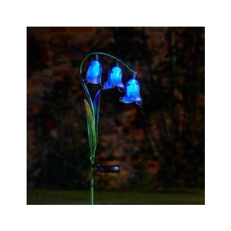 Solar Flowers Bluebell Stake Light - 2 pack