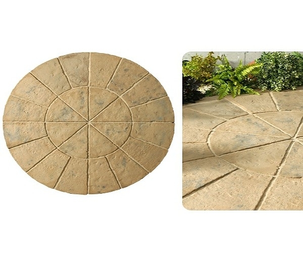 Barrel & Garden Minster Circle Paving Kit 1.8mtr Autumn Brown