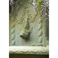Great Dolphin Bowl Wall Fountain - XL Bronzage