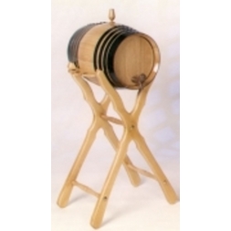 Seasoned Oak 16 L Wine Barrel with high Stand