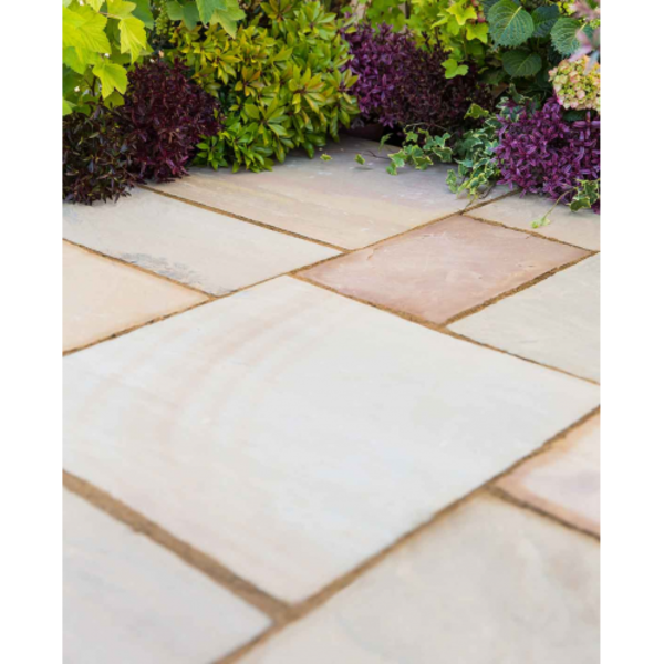 Barrel & Garden Natural Sandstone Patio Kit 15.3 m Scottish Glen