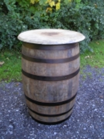 Whiskey Barrel Table Rustic