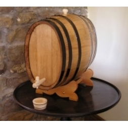 Oak 20-litre Oval Shaped Wine Barrel laquered finish