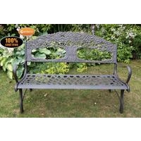 Countryside Cast Iron Bench WithTree Motive