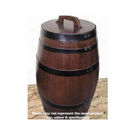 100Litre Oak Storage Barrel - Dark Stained - OUT OF STOCK