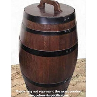 100Litre Oak Storage Barrel - Dark Stained - OUT OF STOCK
