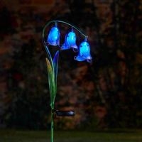 Solar Flowers Bluebell Stake Light - 2 pack