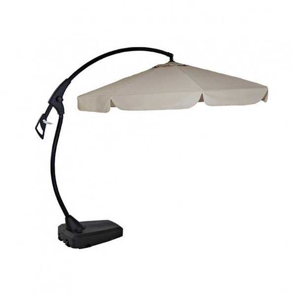 Barrel & Garden Maze Rattan Banana Cantilever Parasol