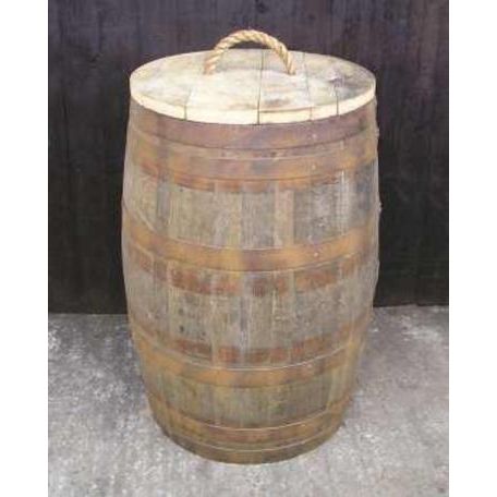 200 Litre Oak Barrel Waste Bin
