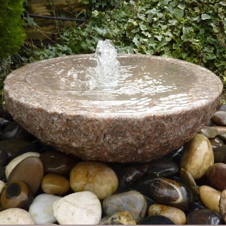Pinky Granite Babbling Bowl Fountain