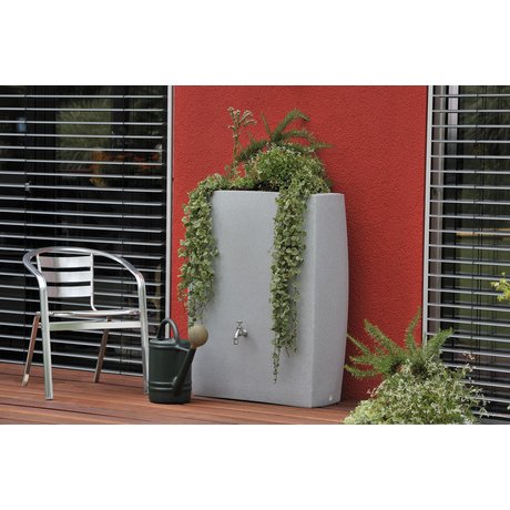 Noblesse 275 Litre Water Butt/optional planter - Granite