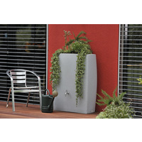 Noblesse 275 Litre Water Butt/optional planter - Granite