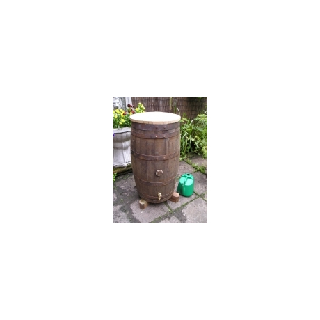 30 Gallon Slim Line Rustic Oak Water Butt