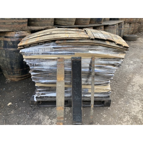 White Oak Whisky Barrel Staves - Pallet