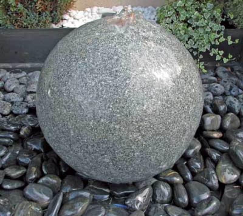 Barrel & Garden :: 40cm Grey Sphere Fountain