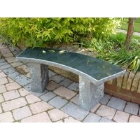 Balmoral Granite Garden Bench - Black