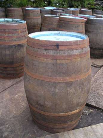 56 Gallon Oak Barrel