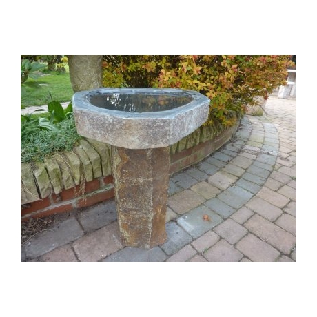 Moray Basalt Bird Bath