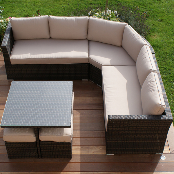 Barrel Garden Maze Rattan Cube Corner Sofa Dining Set Children S Playhouses