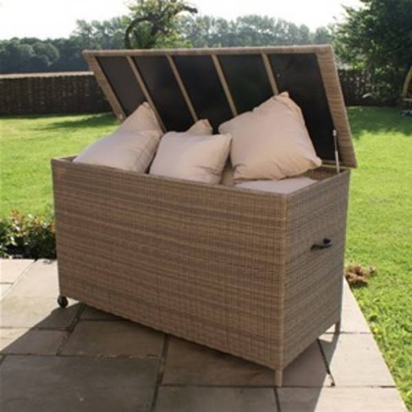 Barrel & Garden Maze Rattan Winchester Cushion storage Box