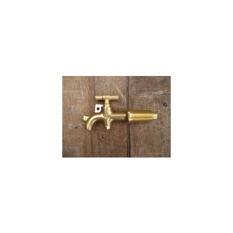 Taper Threaded Brass Tap - No 8