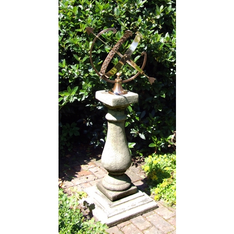 Baluster Large Armillary Garden Sundial