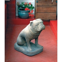 Bull Dog Stone Statue