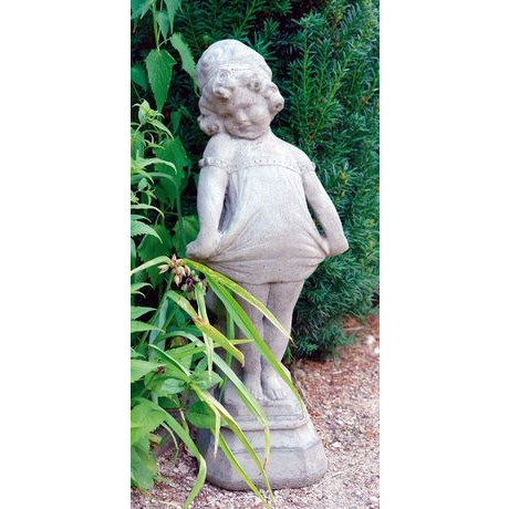 Victorian Girl Cotswold Stone Sculpture