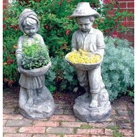 Swain Girl Cotswold Stone Sculpture