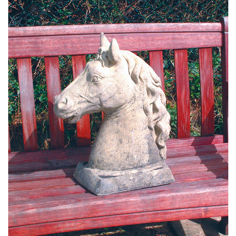 Horse's Head - Stone Sculpture