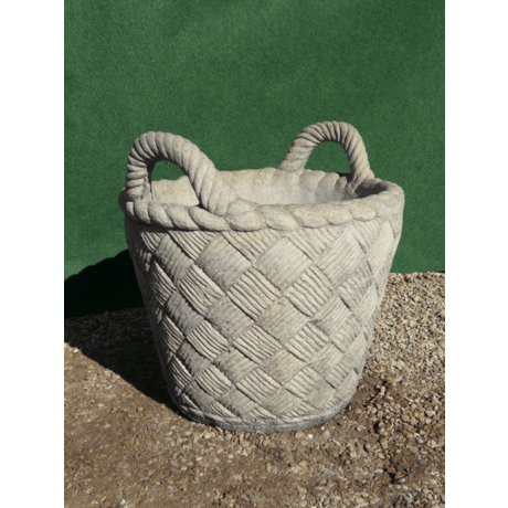 Basket Urn Stone Planter