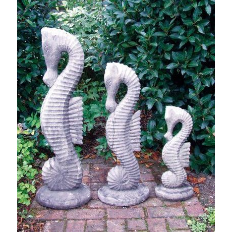 Large Seahorse Stone Statue