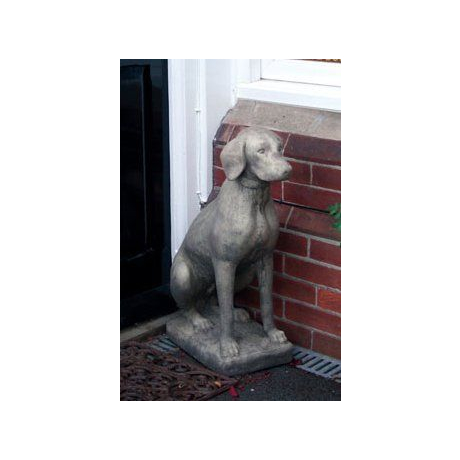 Pointer Stone Dog Statue