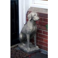Pointer Stone Dog Statue