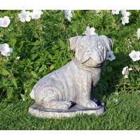 Pug Stone Dog Statue