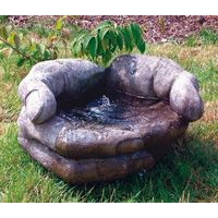 Cupped Hands Stone Fountain