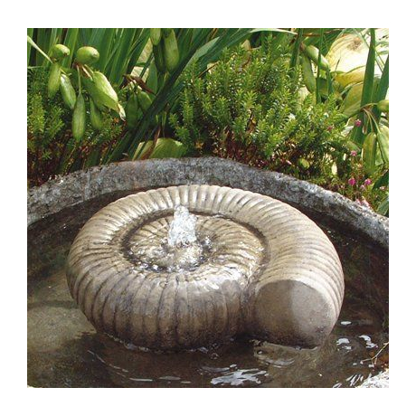 Large Ammonite Stone Fountain