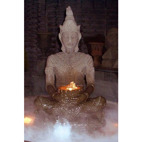 Serene Buddha Stone Fountain