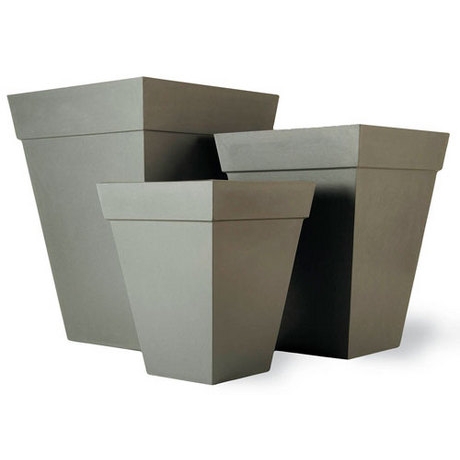 Geo Classic Planter - Aluminium Finish