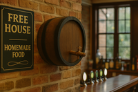 Dark Stained Barrel Ends