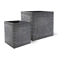 Cromwell Planters - Antique Faux Lead