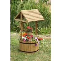 Giant Woodland Wishing Welll Planter & Bucket
