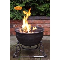 Gardeco Elidir Fire Bowl With Grill -Cast Iron