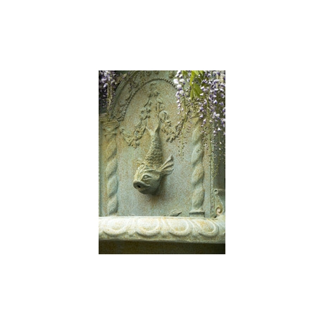 Great Dolphin Bowl Wall Fountain - XL Bronzage