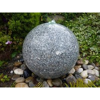 Granite Sphere Grey Polished Fountain