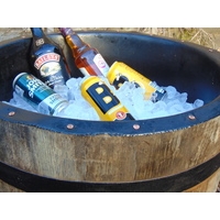 Half Whisky Barrel Drinks Cooler - PVC Lined