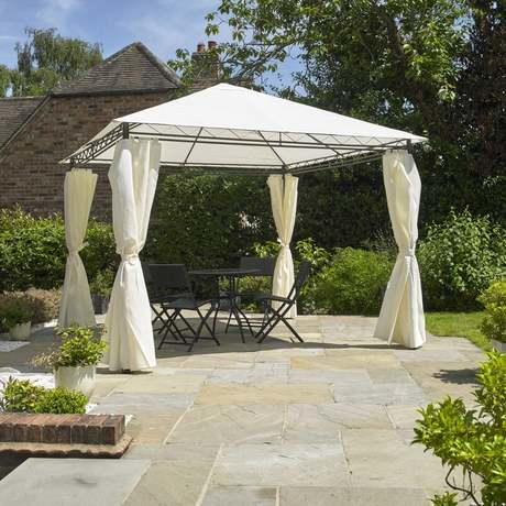 Kingfisher Heavy Duty Gazebo With Side Curtains