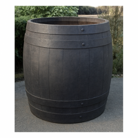 Kilderkin Barrel Planter - Dark Stained Finish