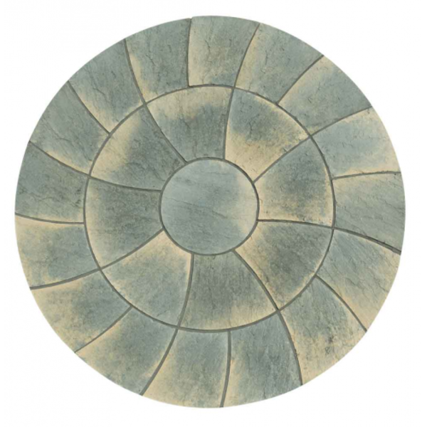 Barrel & Garden Abbey Twist Circle Paving Kit 2.4mtr Antique
